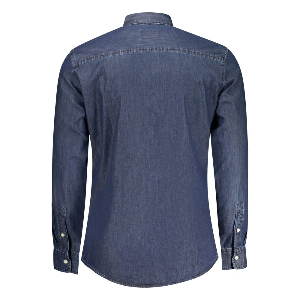 Pepe Jeans Blu Cotton Men Shirt