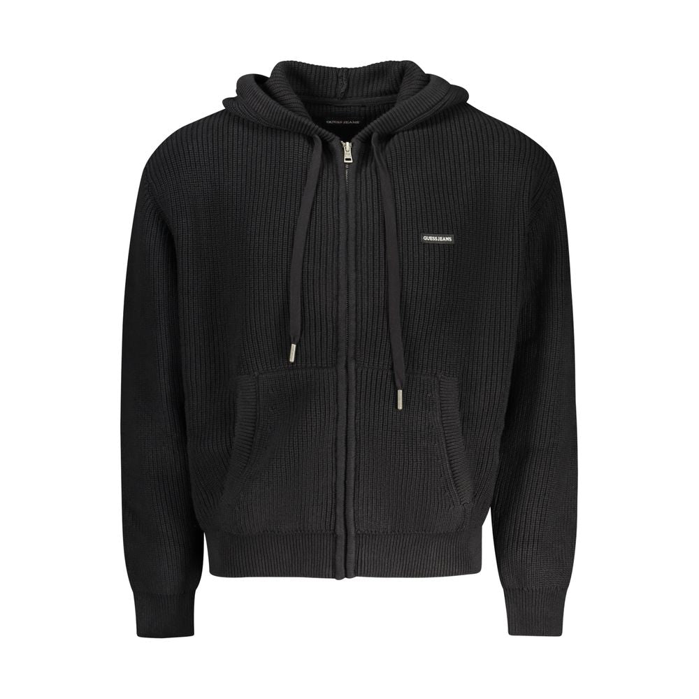Gilet pour homme en coton biologique noir Guess Jeans