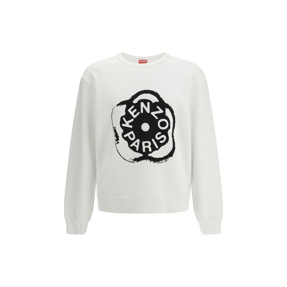 Sweat-shirt en coton blanc Kenzo