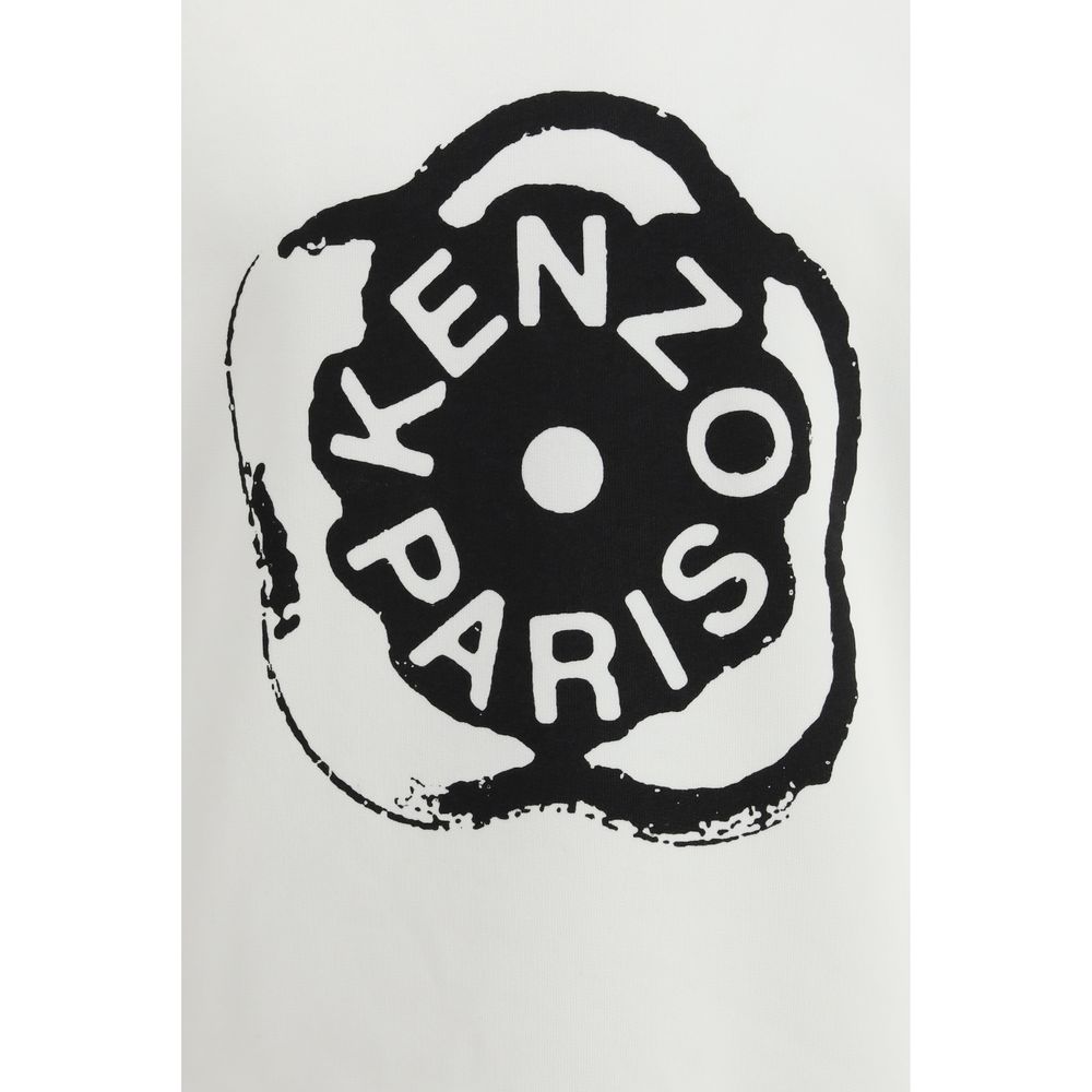 Sweat-shirt en coton blanc Kenzo