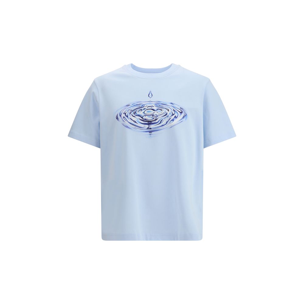 Casablanca Light Blue Cotton T-Shirt