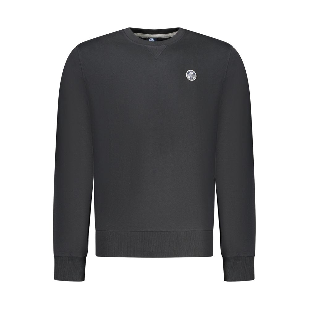 North Sails Herren-Sweatshirt aus schwarzer Baumwolle