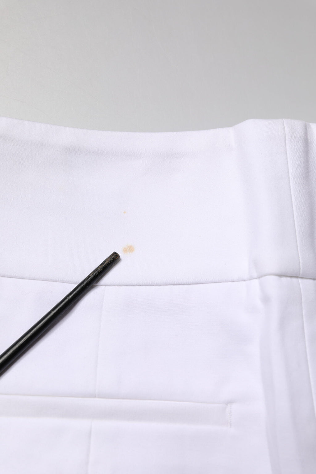 Pantalon Chino Peserico Blanc Taille Haute Coupe Fuselée
