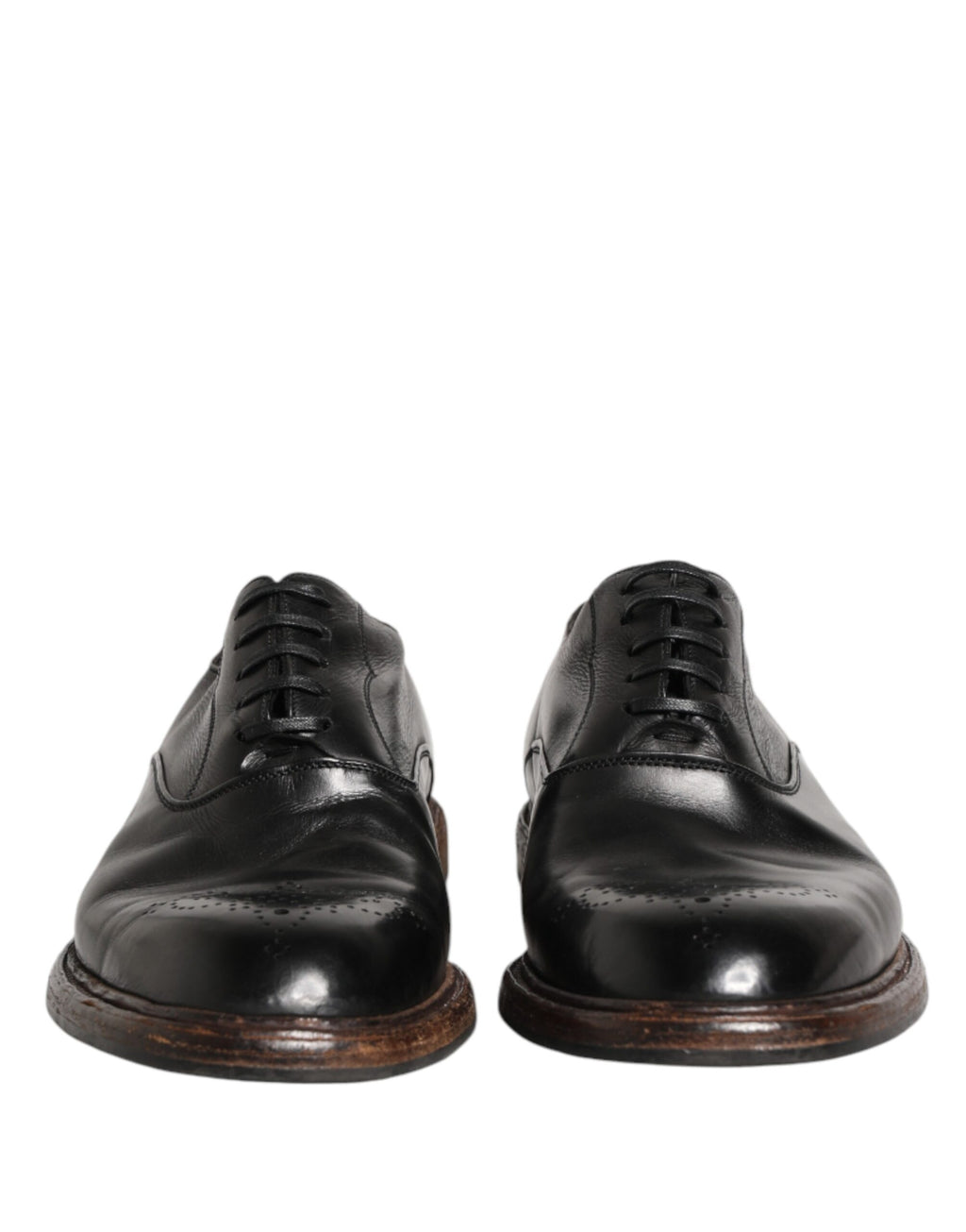 Chaussures habillées Oxford en cuir de veau noir Dolce & Gabbana