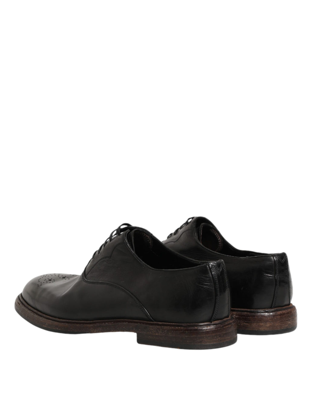 Chaussures habillées Oxford en cuir de veau noir Dolce & Gabbana