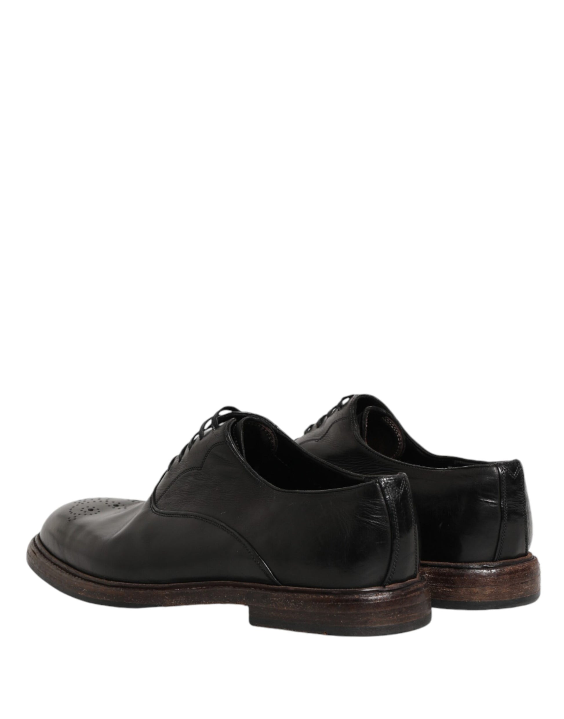 Chaussures habillées Oxford en cuir de veau noir Dolce & Gabbana