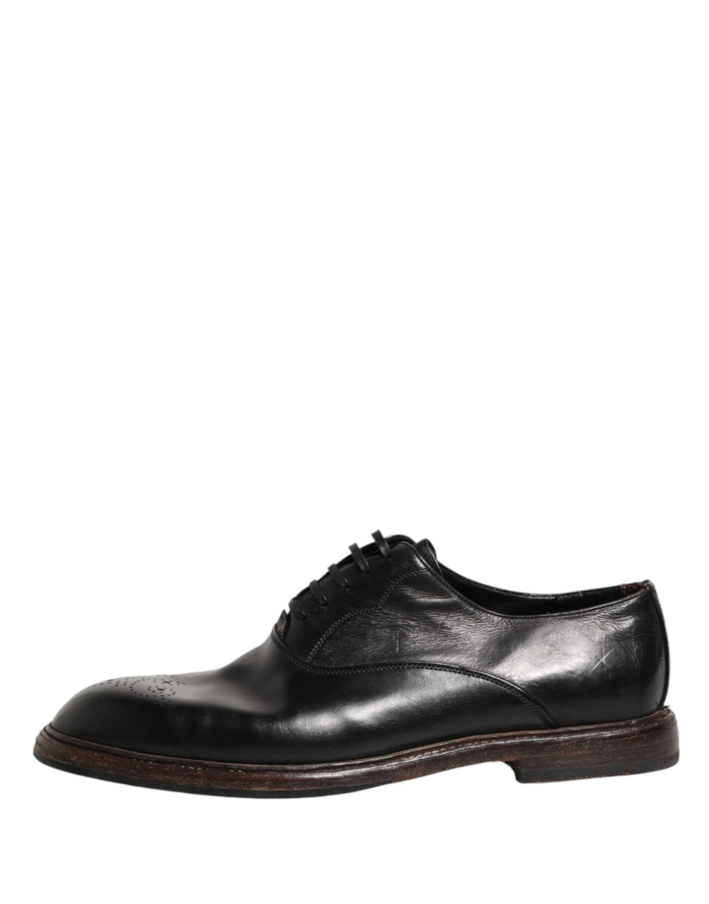 Chaussures habillées Oxford en cuir de veau noir Dolce & Gabbana