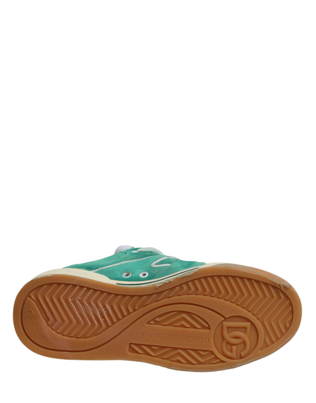 Chaussures Sneakers Basses Dolce & Gabbana en Daim Vert New Roma