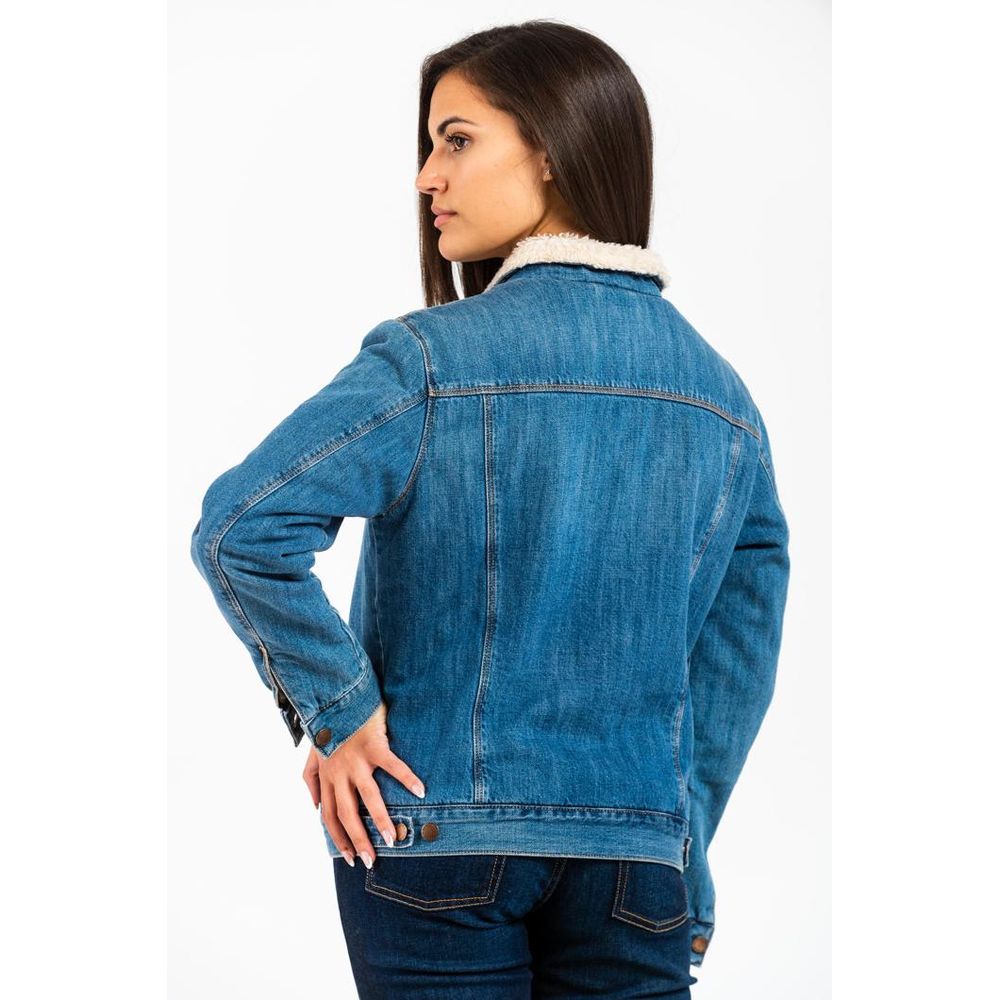 Veste en jean en coton bleu Gas