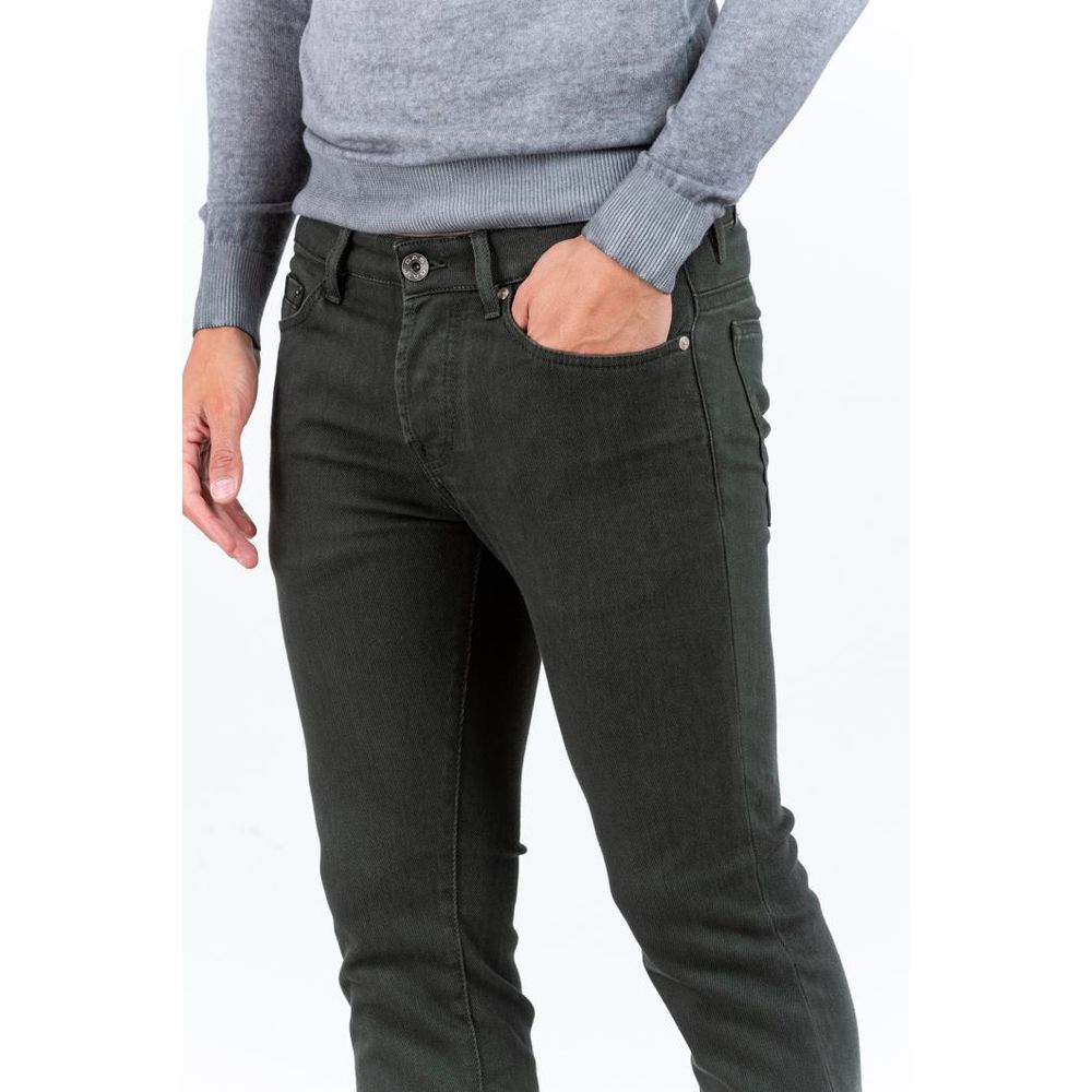Jean slim en coton Gas vert