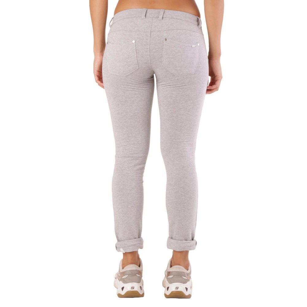 Met Gray Cotton Skinny Pants