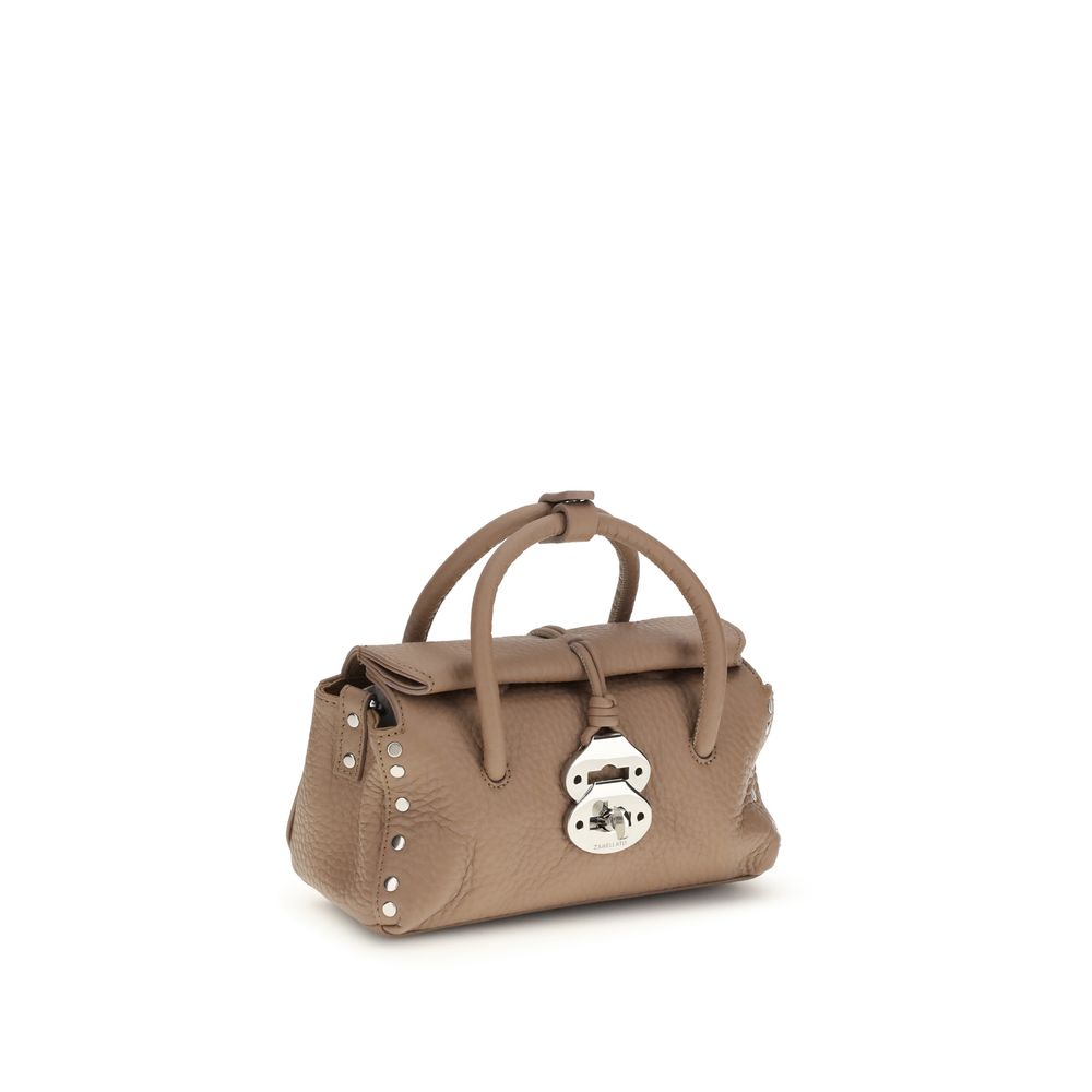 Zanellato Brown Calf Leather Bos Taurus Handbag