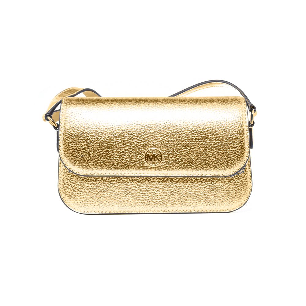 Sac bandoulière en cuir doré Michael Kors