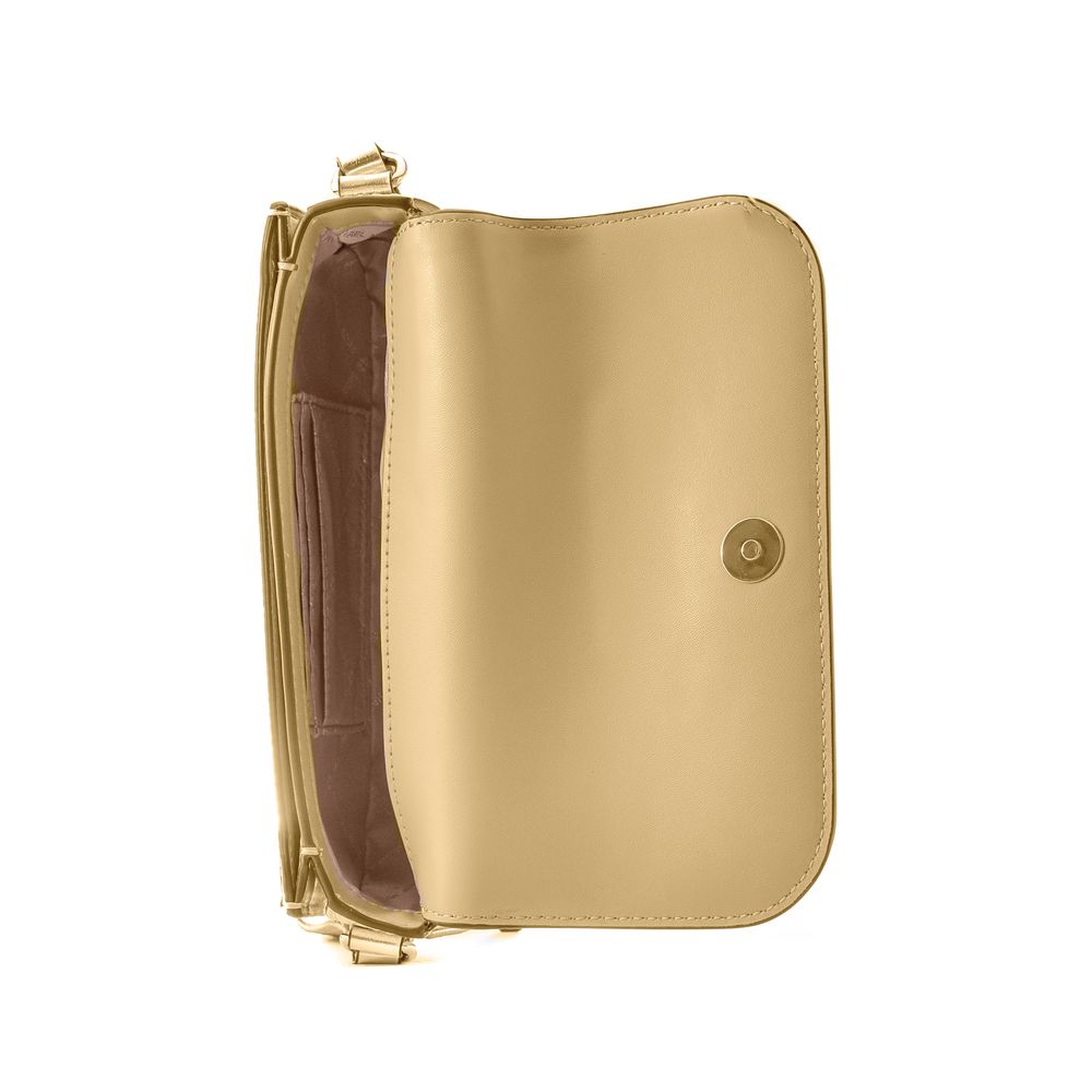 Sac bandoulière en cuir doré Michael Kors
