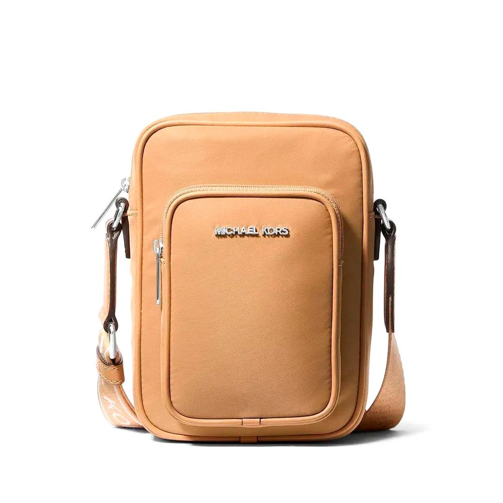 Sac bandoulière en nylon marron Michael Kors