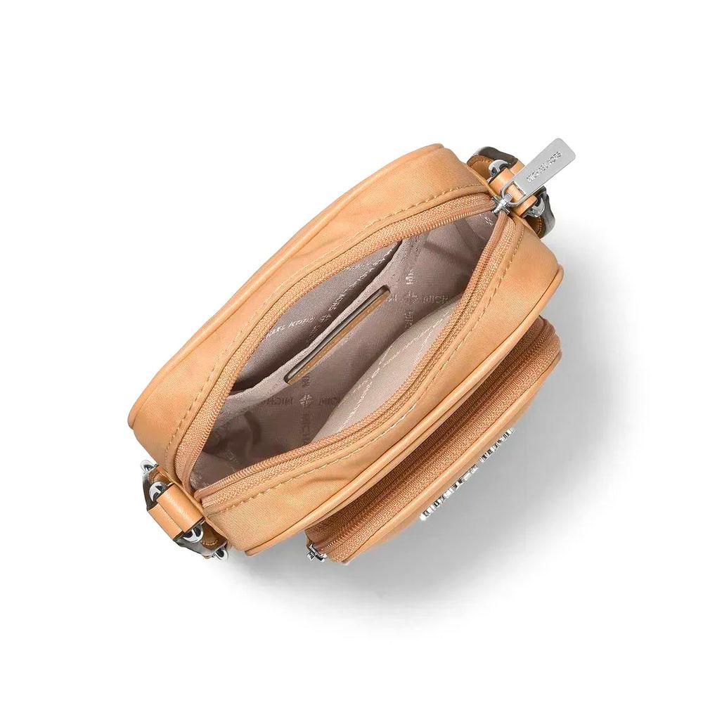 Sac bandoulière en nylon marron Michael Kors