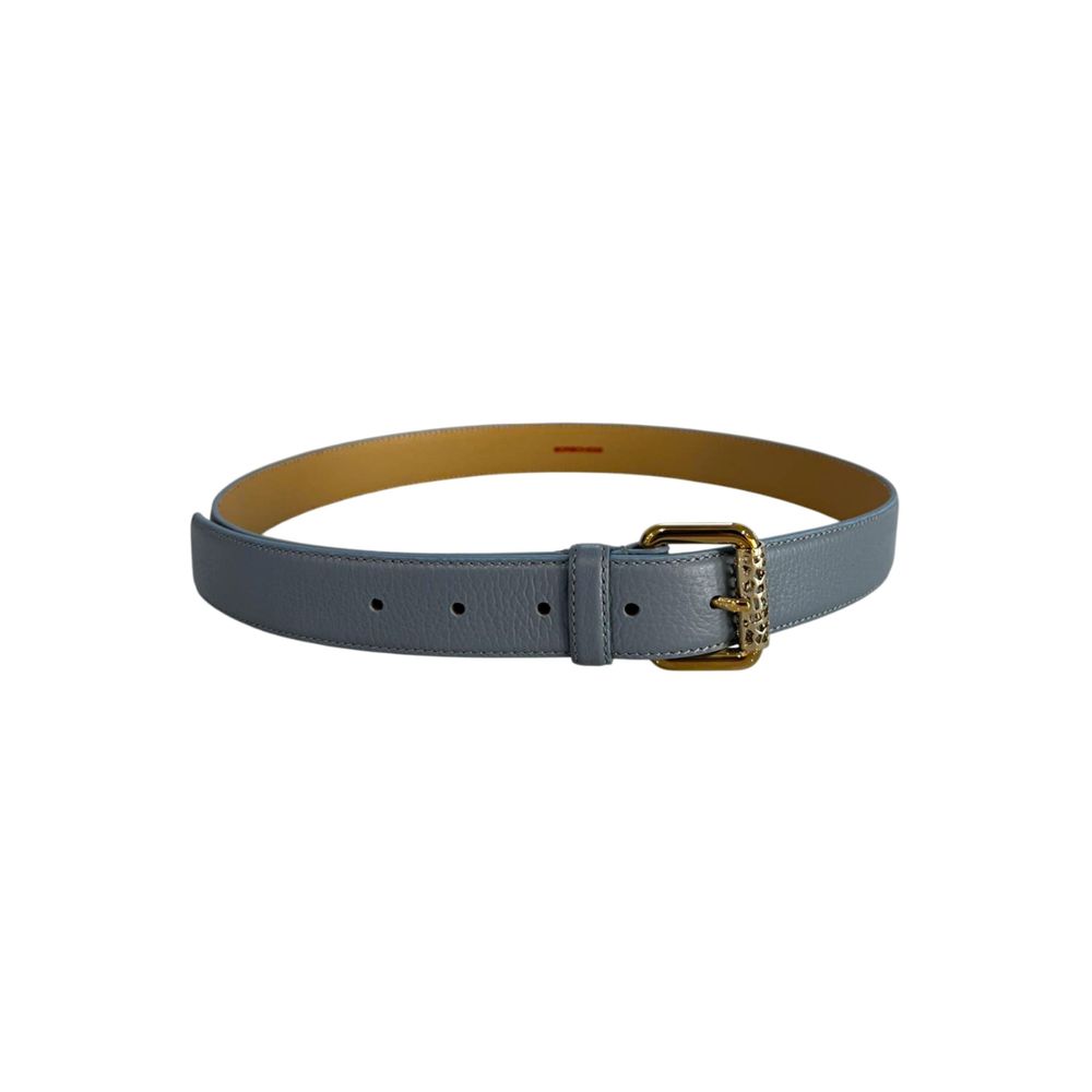 Borbonese Blue Leather Women Belt