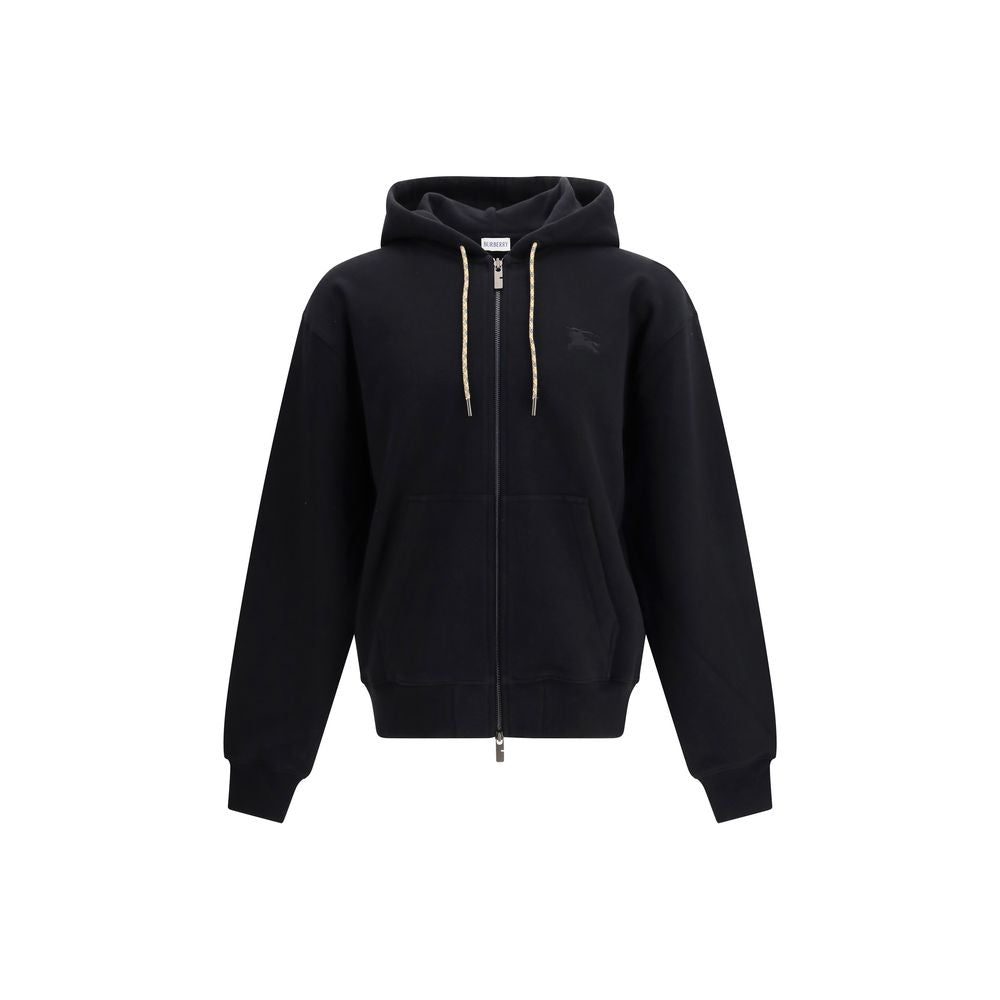 Sweat-shirt en coton noir Burberry