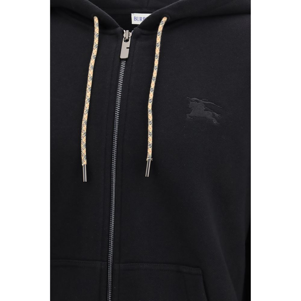 Sweat-shirt en coton noir Burberry