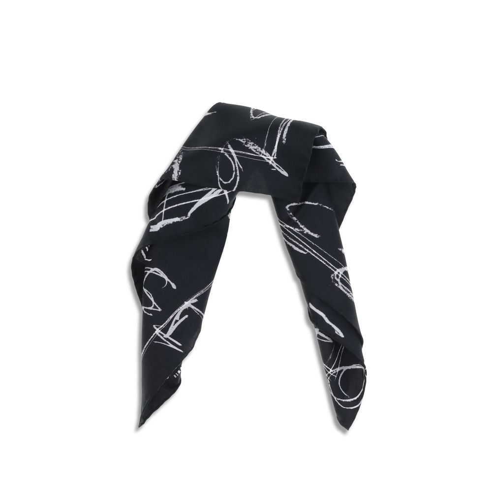 Margiela Black Silk Scarf