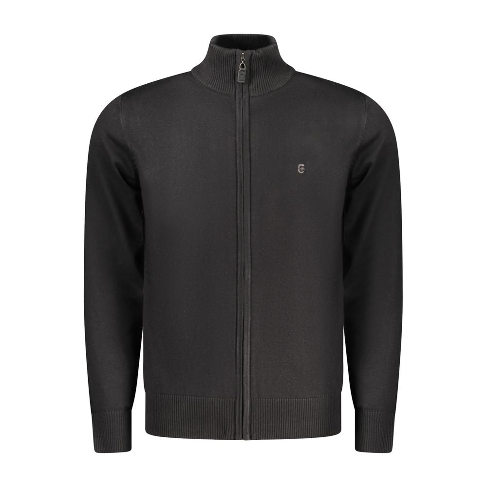 Cardigan Coveri Moving pour homme en viscose noire