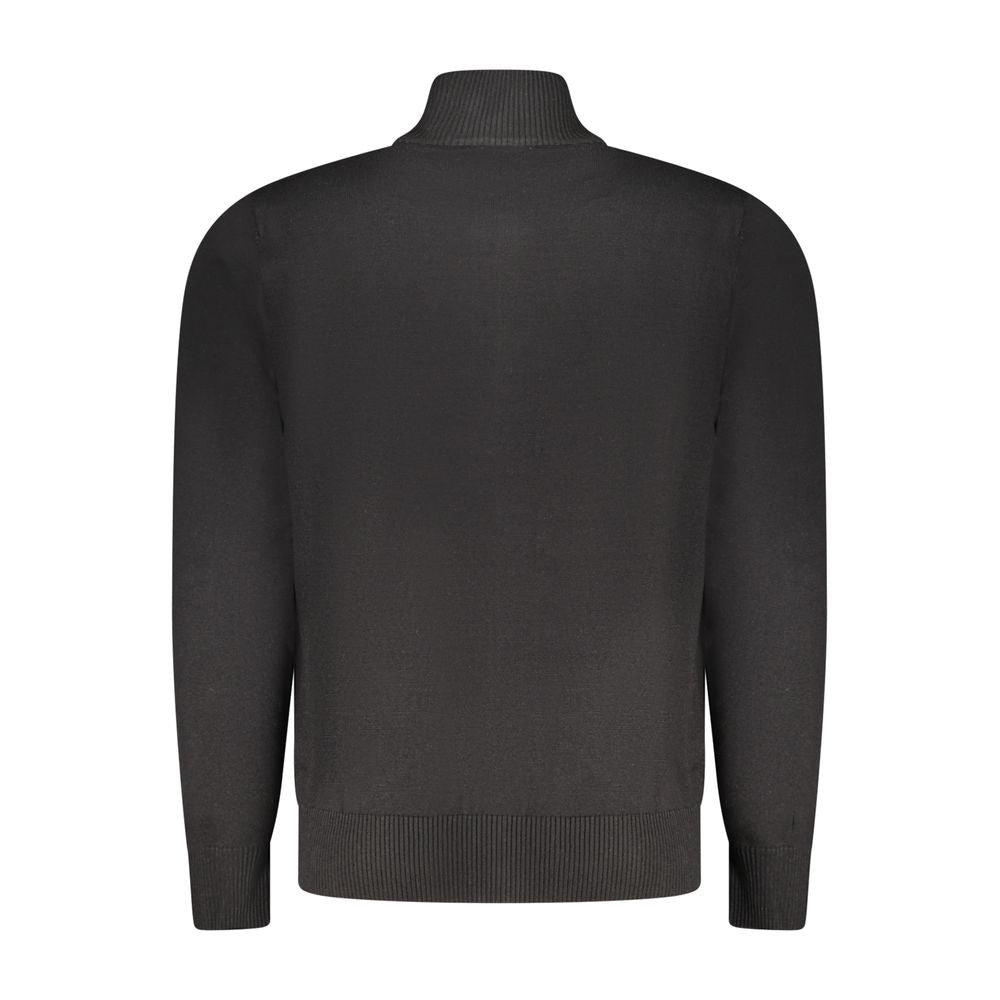 Cardigan Coveri Moving pour homme en viscose noire