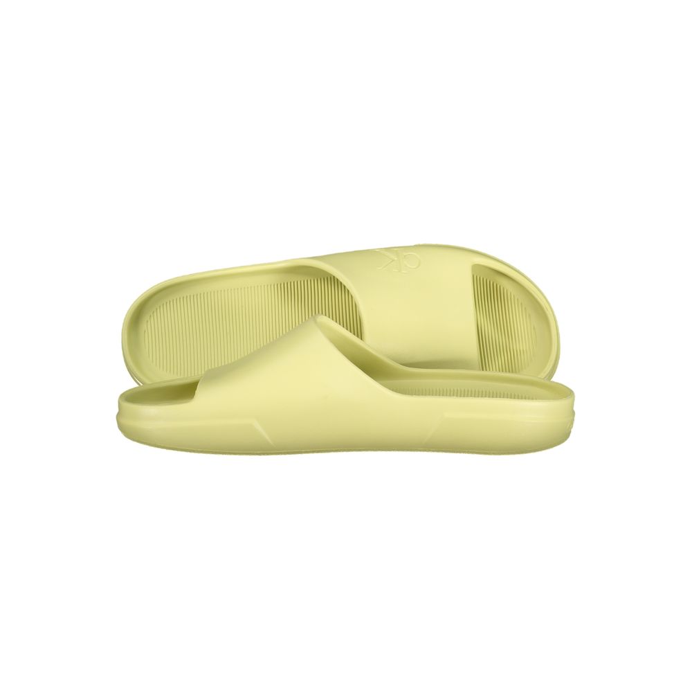 Calvin Klein Yellow Polyurethane Men Slipper