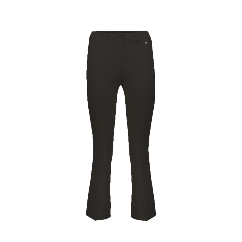 Herno Black Elastane Flared Pants