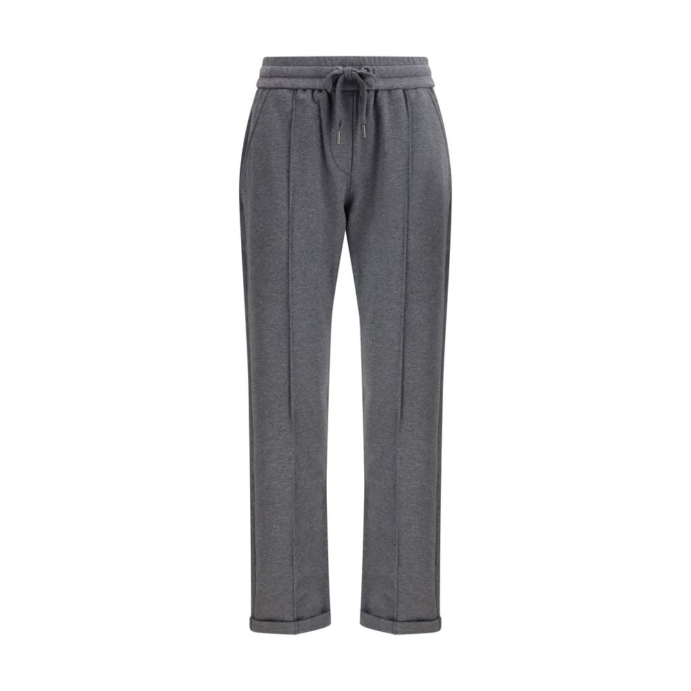 Pantalon de sport Brunello Cucinelli en coton gris
