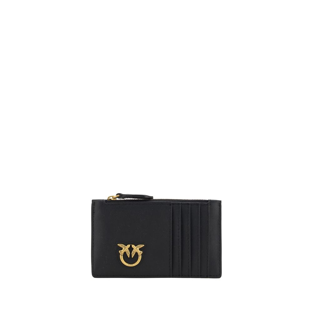 Portefeuille PINKO en cuir de veau noir Bos Taurus