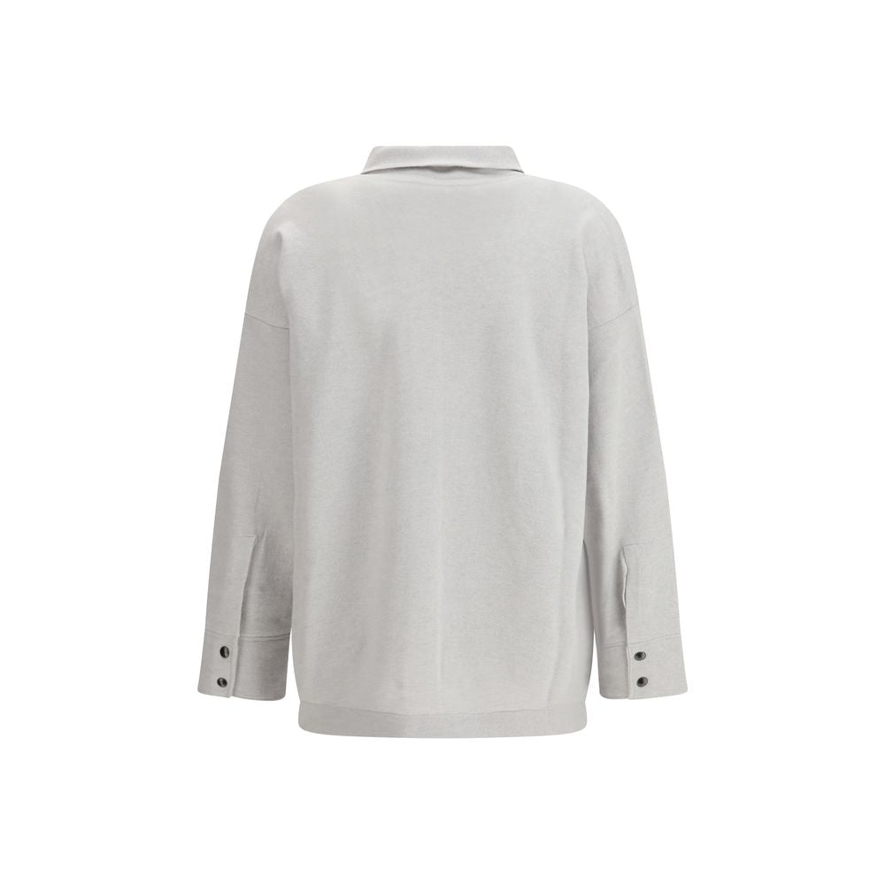 Fabiana Filippi Gray Fleece Wool Shirt