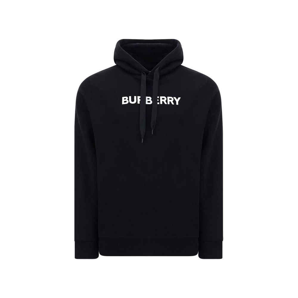 Sweat-shirt en coton noir Burberry