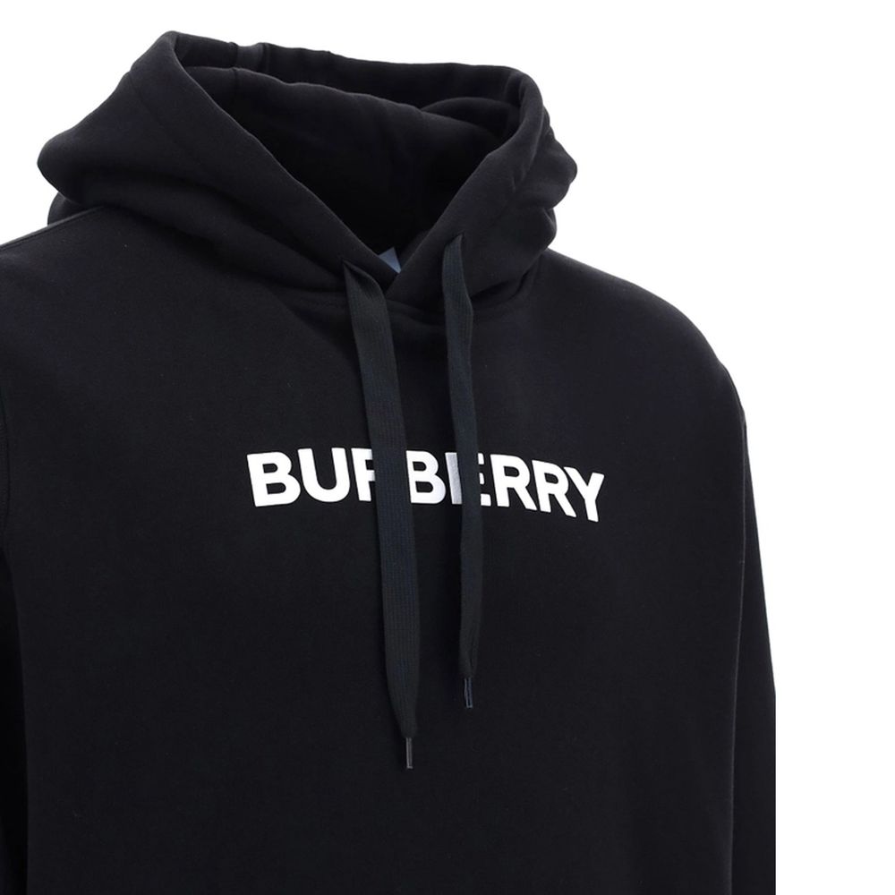 Sweat-shirt en coton noir Burberry