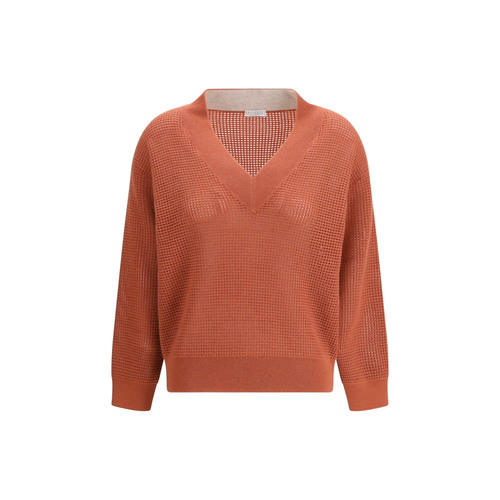 Pull Brunello Cucinelli en cachemire multicolore