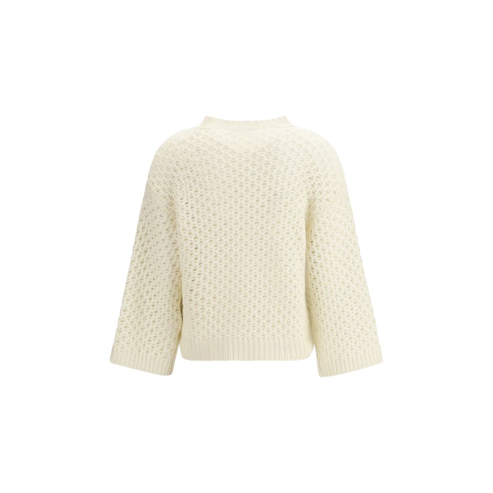Fabiana Filippi Beige Wool Sweatshirt