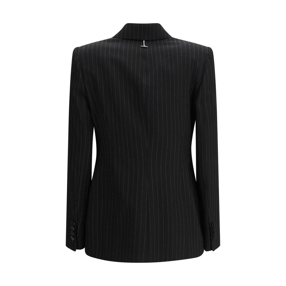 Blazer en laine noire Alexander McQueen