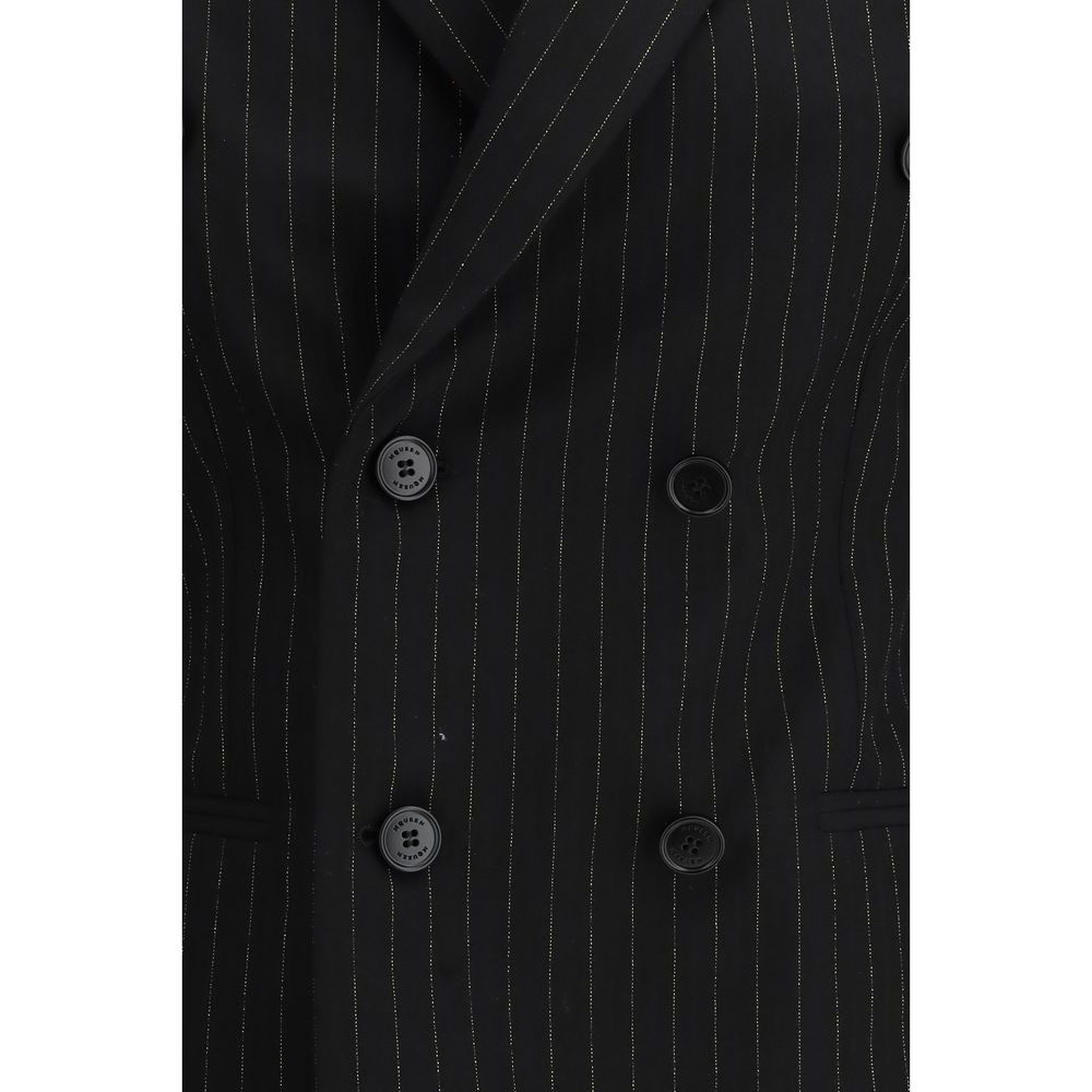 Blazer en laine noire Alexander McQueen