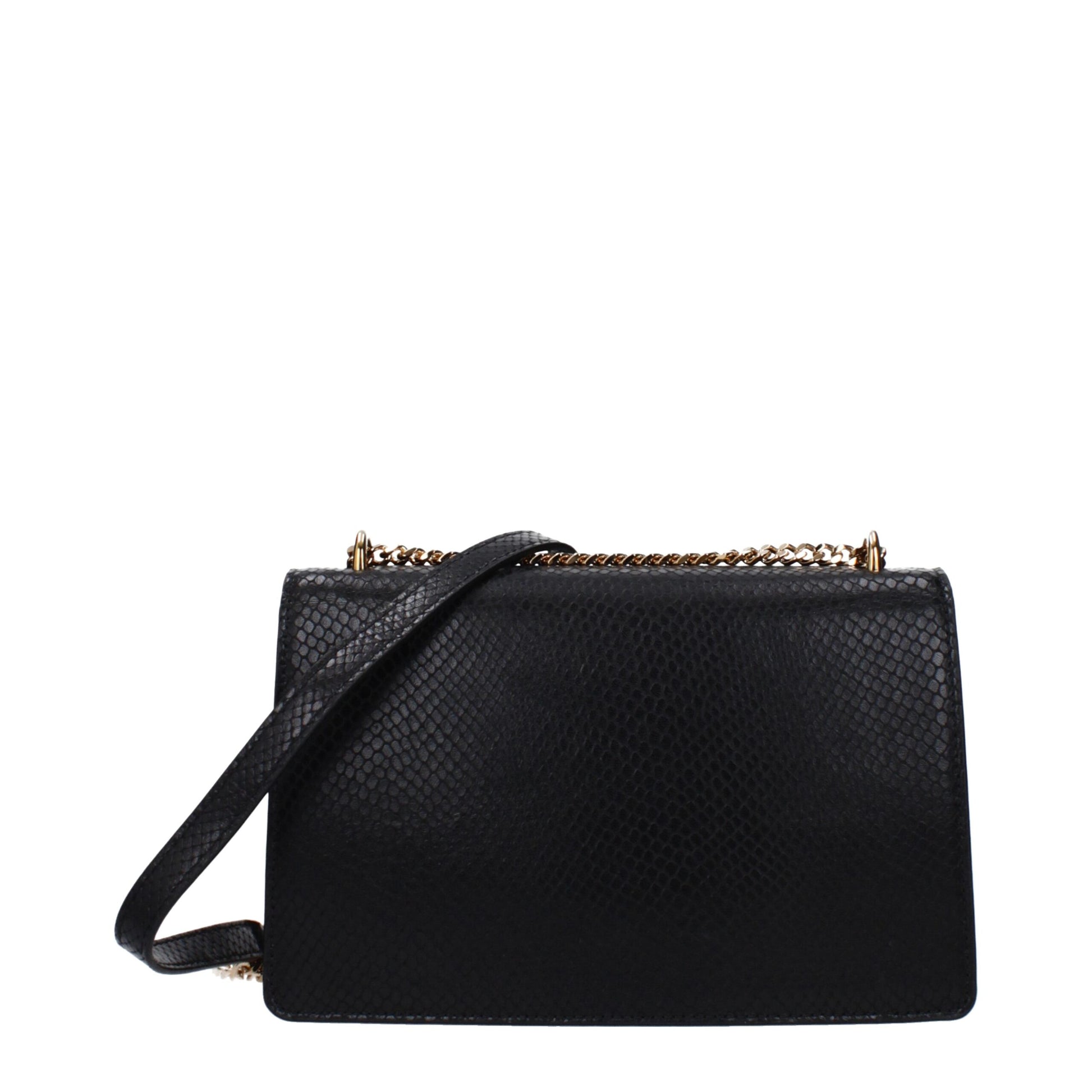 Versace Black Leather Crossbody Bag