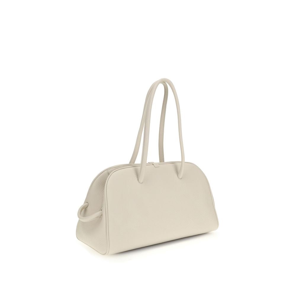 Jacquemus White Calf Leather Bos Taurus Shoulder Bag