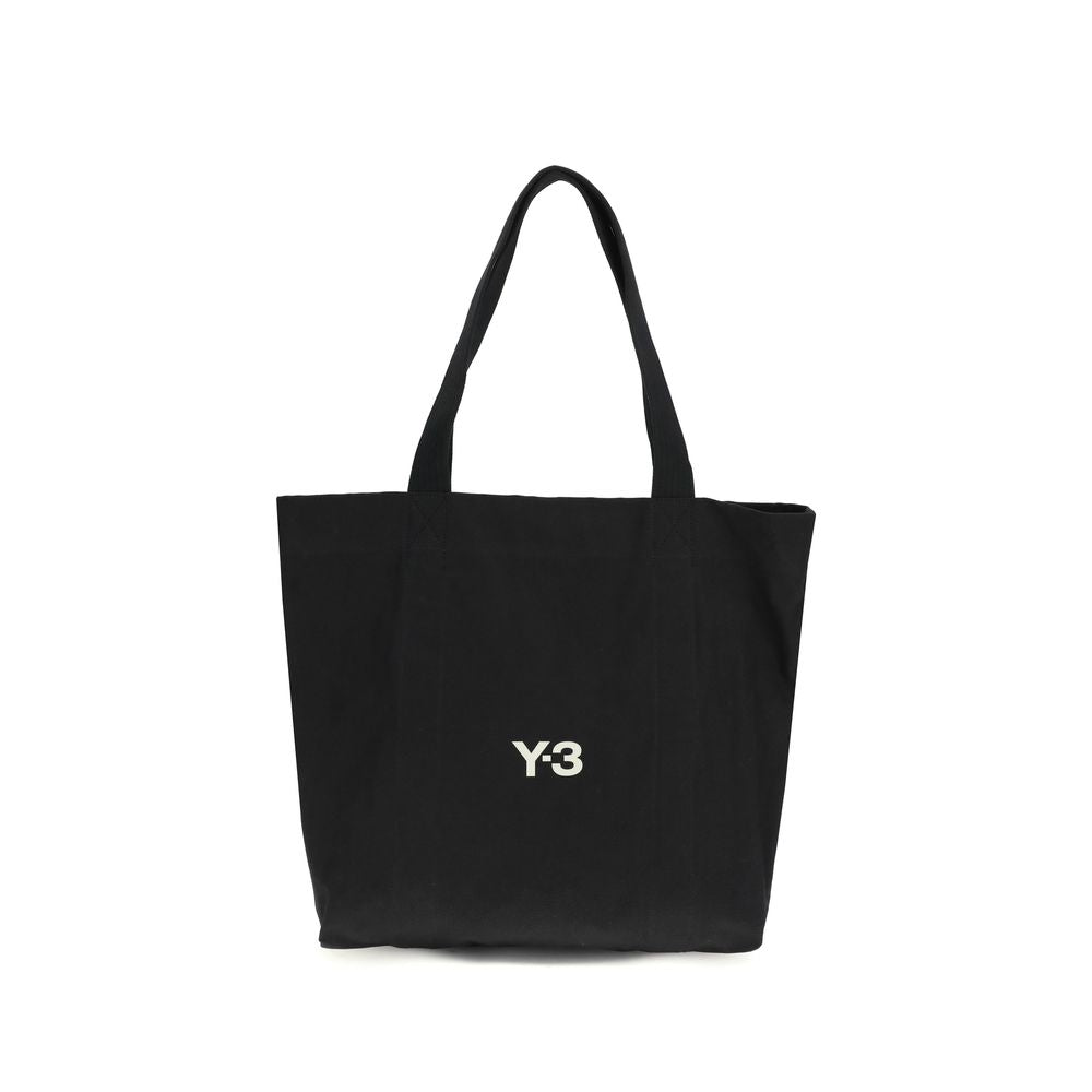 Y-3 Black Cotton Shoulder Bag