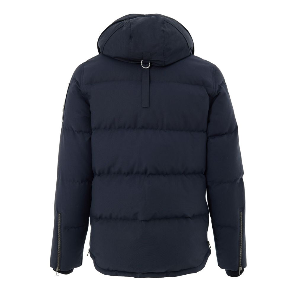 Moose Knuckles Blue Nylon Coat
