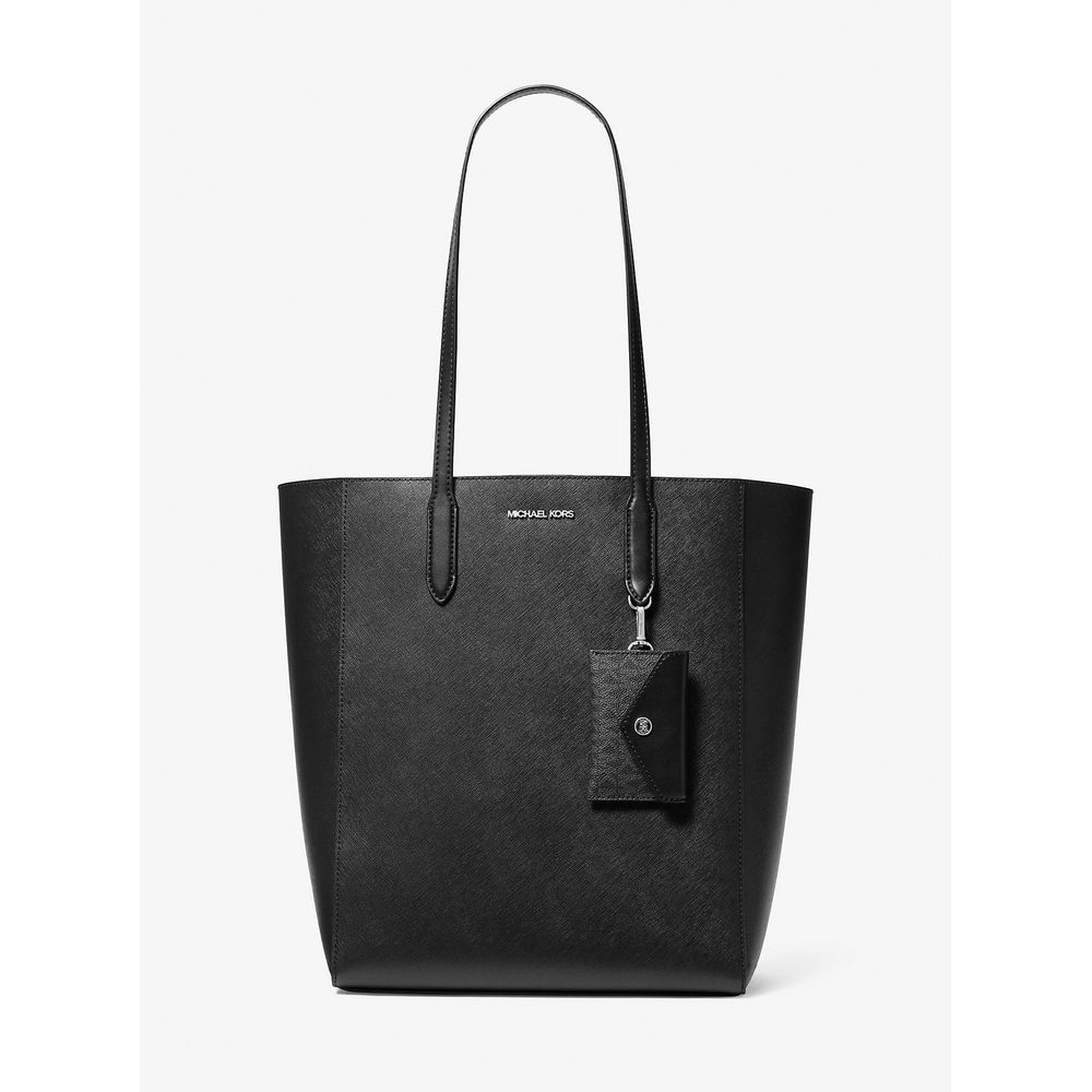 Michael Kors Black Leather Tote Bag