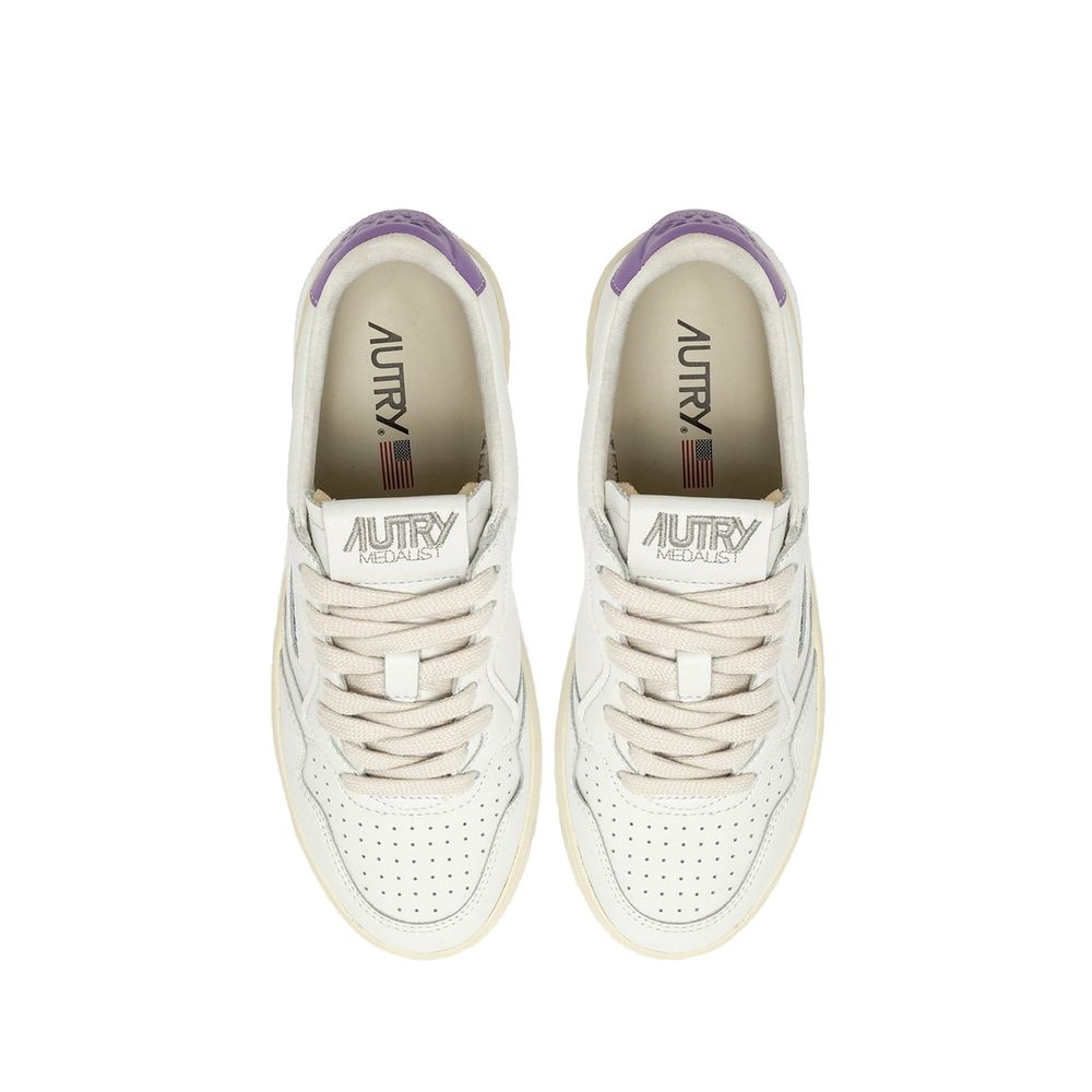 Autry White Leather Sneakers