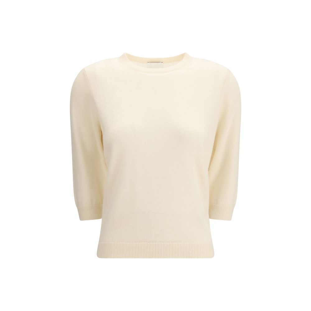 Allude Cream Cashmere Cashmere Sweater