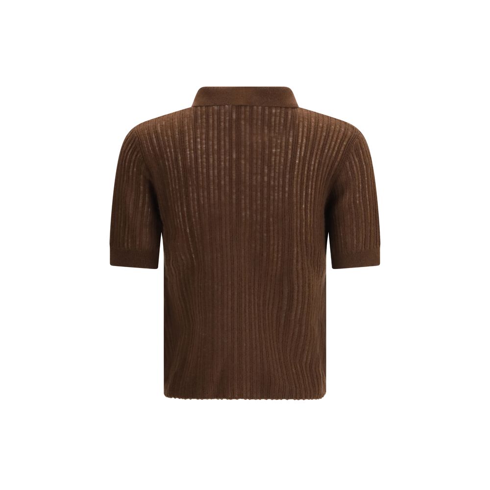 Allude Brown Cashmere Sweatshirt