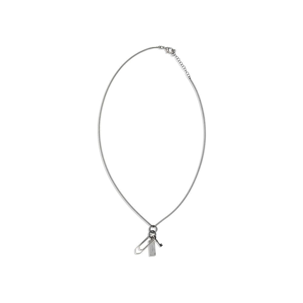MM6 Silver Metal Necklace