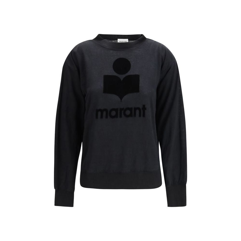 Marant Etoile Black Linen Sweatshirt