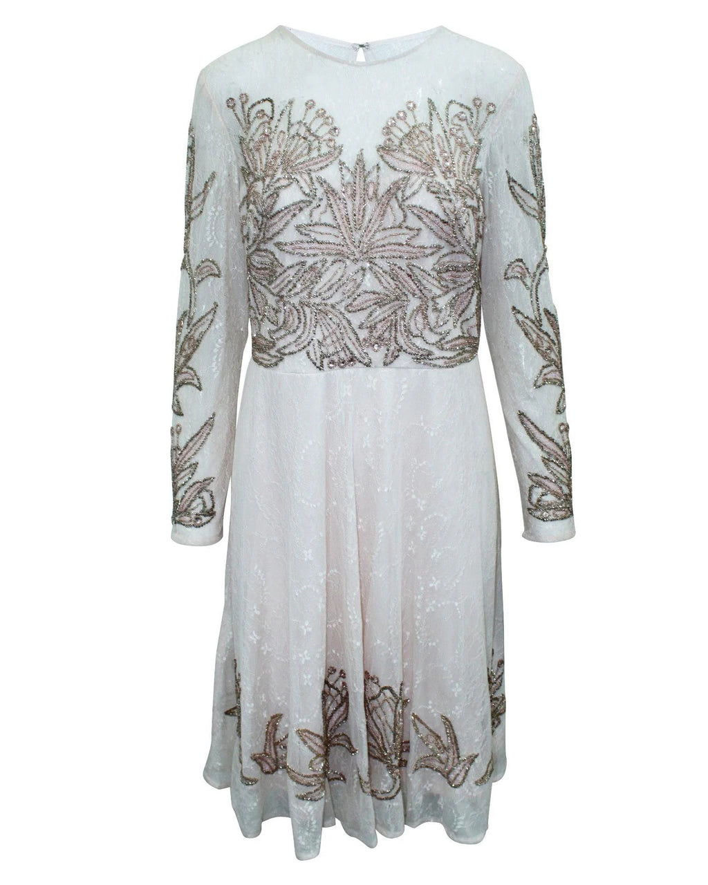 Robe de cocktail en soie multicolore Aidan Mattox