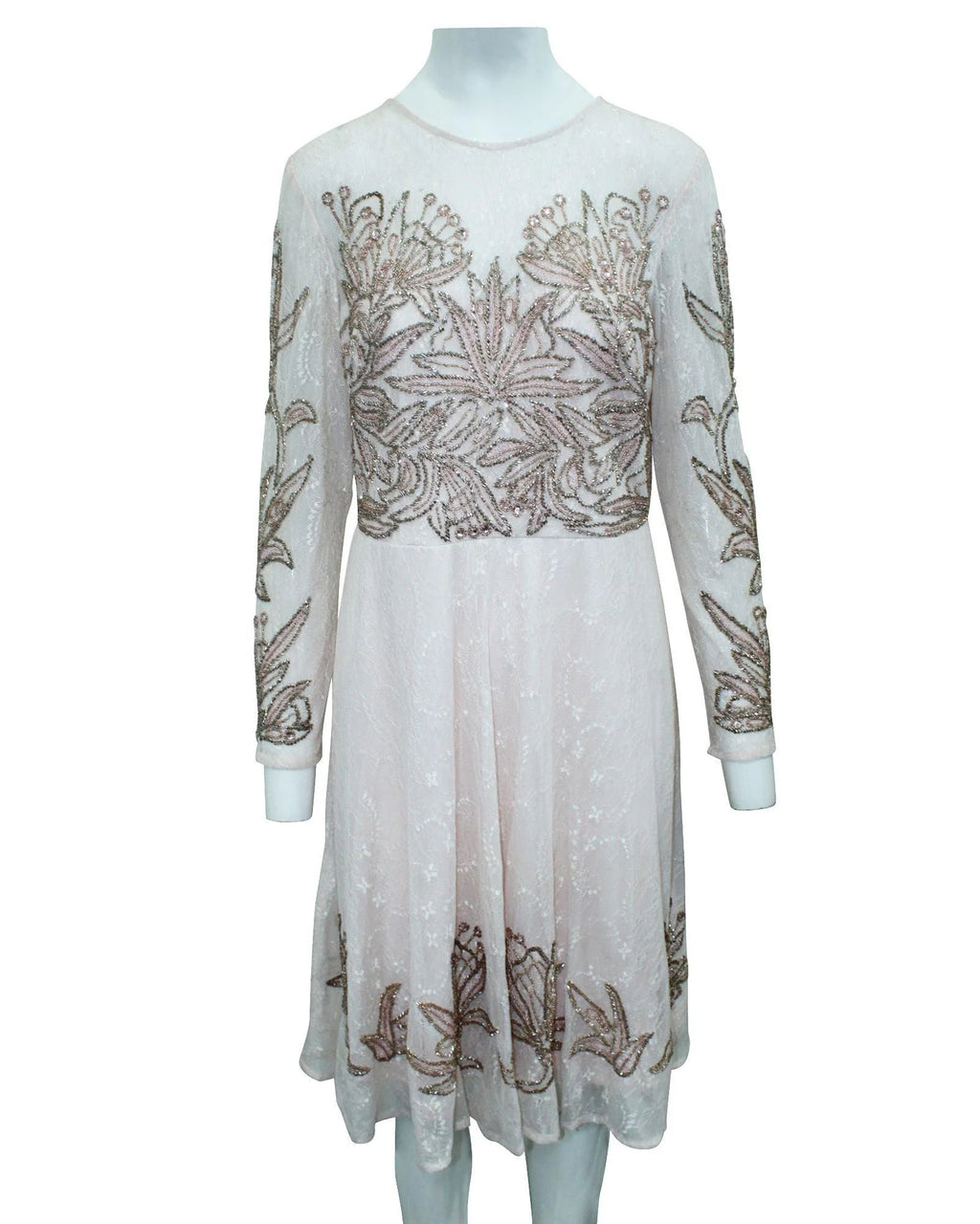 Robe de cocktail en soie multicolore Aidan Mattox