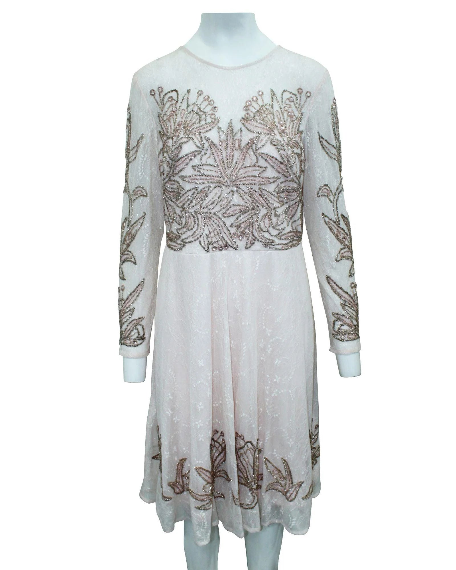 Robe de cocktail en soie multicolore Aidan Mattox